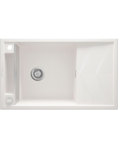 Mətbəx çanağı Deante Magnetic ZRM_A113, qranit, ağ, 82x50x21.9 sm