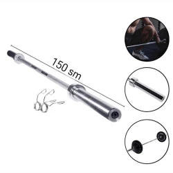 Гриф для штанги WS0097 150 см, серебристый Гриф для штанги WS0097 150 см, серебристый