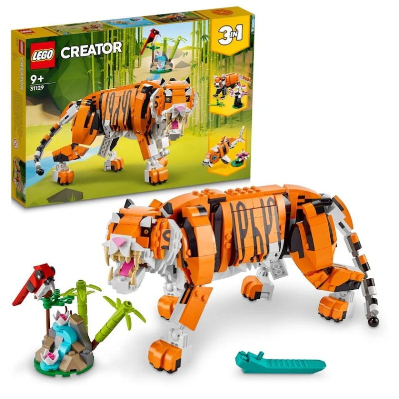Konstruktor LEGO Creator Majestic Tiger 31129, 9+ yaş, 755 hissə
