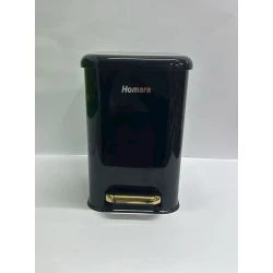 Мусорное ведро Homara HM007, пластик, черное, 18х27 см