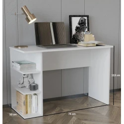 Письменный стол Aris, белый, 50x113x74см Письменный стол Aris, белый, 50x113x74см