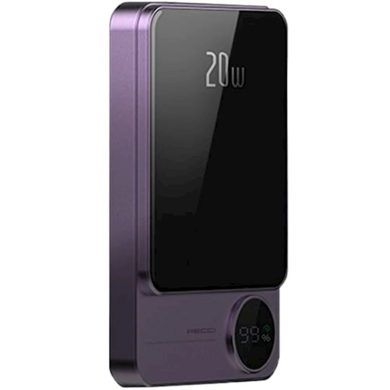 Xarici akkumulyator Recci Matrix RPB-W16, 10000 mAh, Violet