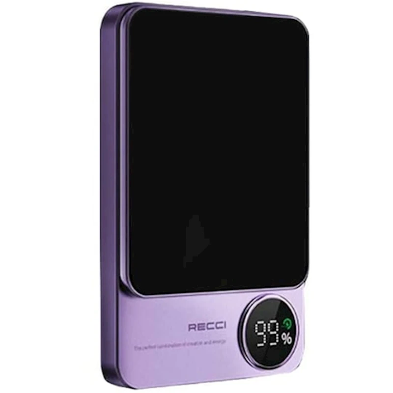 Xarici akkumulyator Recci Matrix RPB-W16, 10000 mAh, Violet
