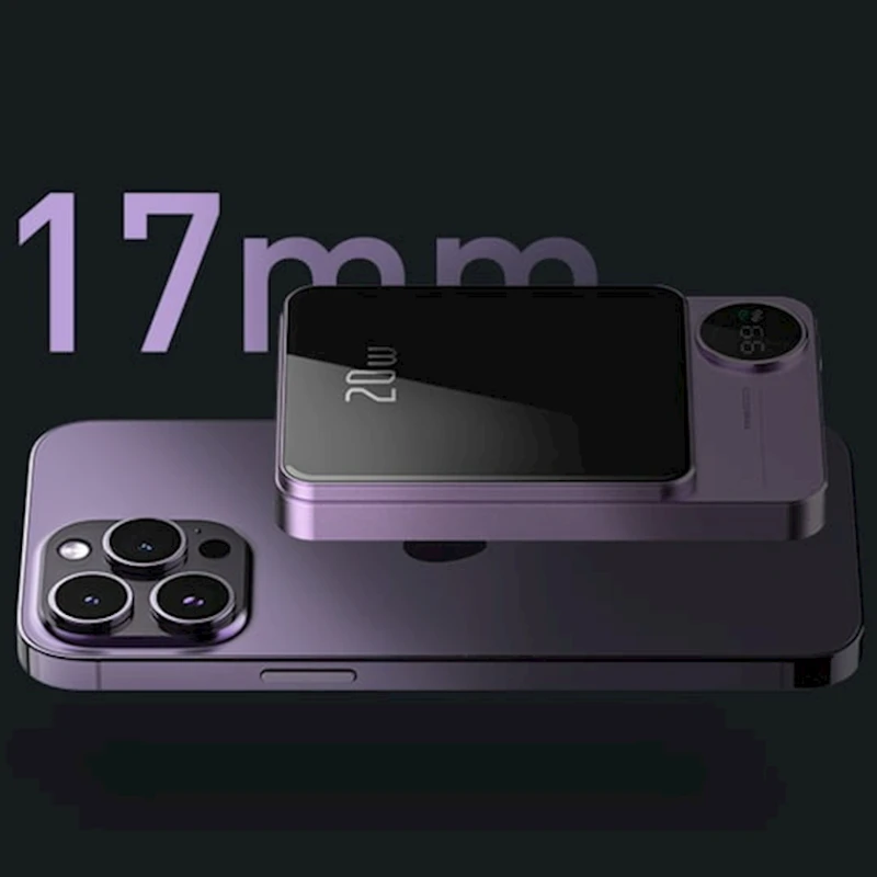 Xarici akkumulyator Recci Matrix RPB-W16, 10000 mAh, Violet