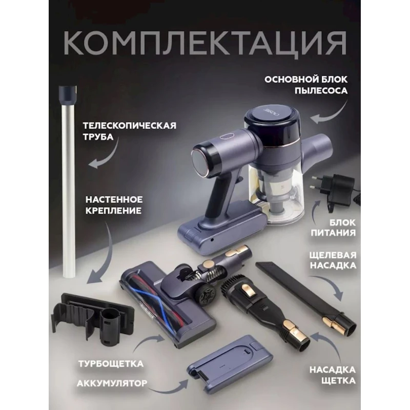 Беспроводной вертикальный пылесос Cronier CR-M14 Беспроводной вертикальный пылесос Cronier CR-M14