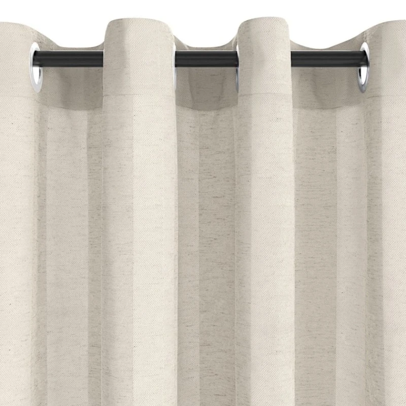 Штора JYSK Ror 1x140x300 см, в полоску, бежевый