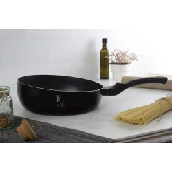 Сковородка Berlinger Haus Black Rose Collection BH-1855F, 26 см, алюминий, трехслойное антипригарное мраморное покрытие, черная