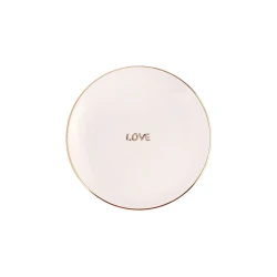 Тарелка Porland Date Desen2, фарфор, белая, 17 см