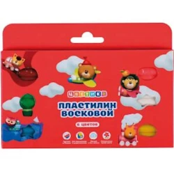 Набор пластилина Цветик, воскового, со стеком, 8 цветов, 120г
