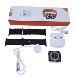 Комплект смарт-часы и наушники Smart Watch Ultra GP-5 With Earbuds Black Комплект смарт-часы и наушники Smart Watch Ultra GP-5 With Earbuds Black