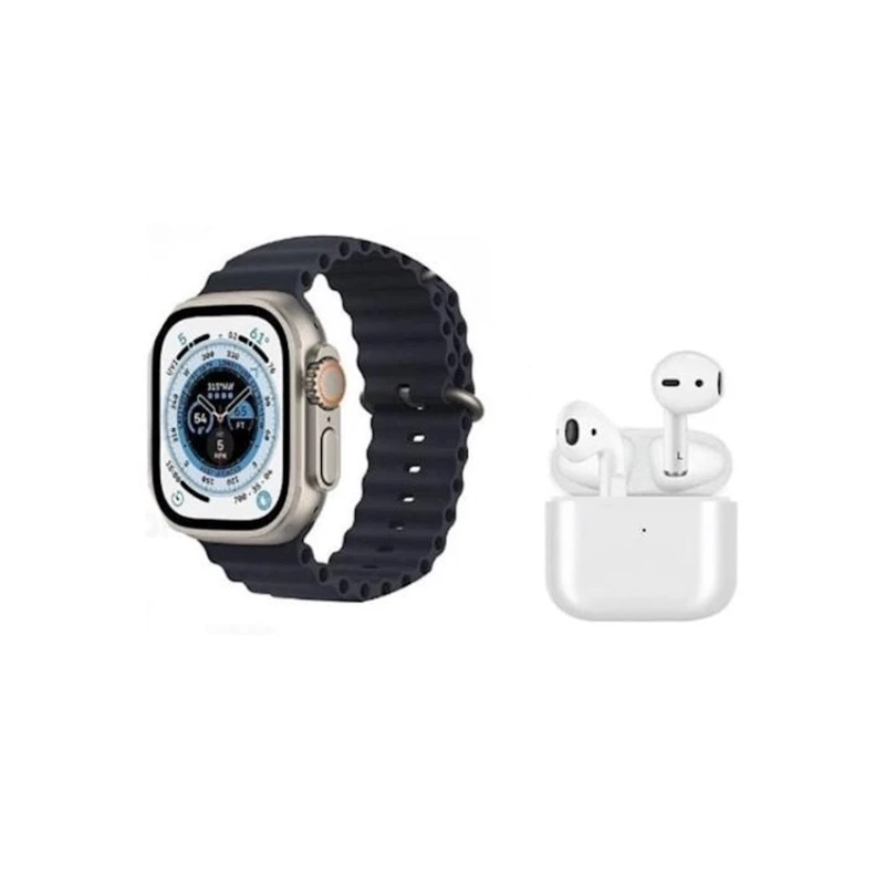 Комплект смарт-часы и наушники Smart Watch Ultra GP-5 With Earbuds Black Комплект смарт-часы и наушники Smart Watch Ultra GP-5 With Earbuds Black