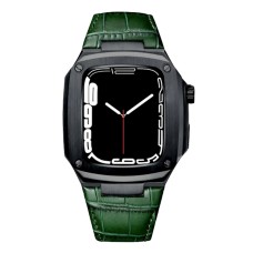 Qayış və çexol Greatcase SW632 Apple Watch 45mm üçün Black/Green