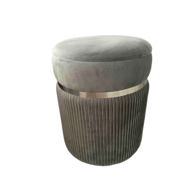 Пуфик 55, ткань, серый, 40x35x35 см Пуфик 55, ткань, серый, 40x35x35 см