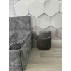 Пуфик 55, ткань, серый, 40x35x35 см Пуфик 55, ткань, серый, 40x35x35 см