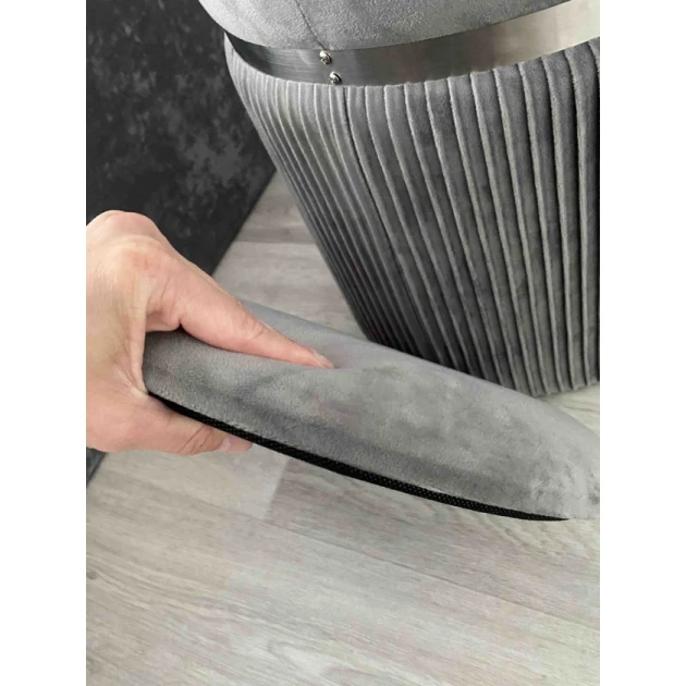 Пуфик 55, ткань, серый, 40x35x35 см Пуфик 55, ткань, серый, 40x35x35 см