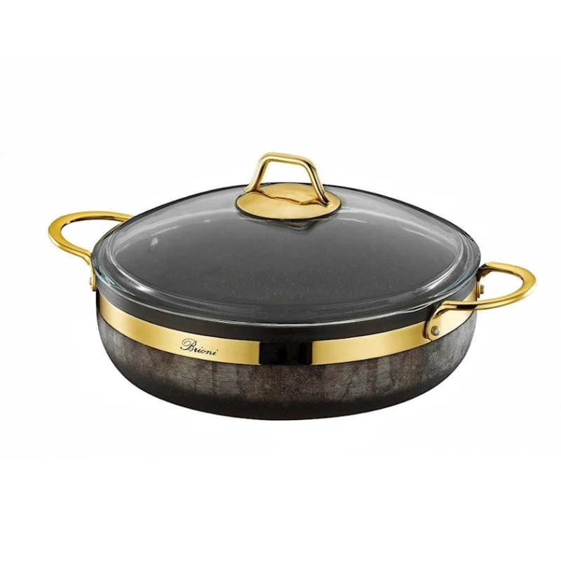 Qazan dəsti Brioni RSK-151, 9 parça, 20/24/28/28/28 sm, qara Qazan dəsti Brioni RSK-151, 9 parça, 20/24/28/28/28 sm, qara