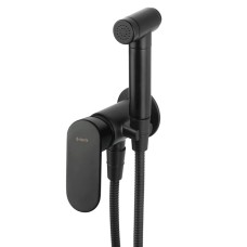 Bide üçün qarışdırıcı Deante Alpinia BGA N34M, gizli montaj, bürünc, qara