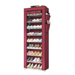 Портативный шкаф YSM-1190 Wine Red, напольный, 58x30x158 см, пластик/сталь/ткань, бордовый Портативный шкаф YSM-1190 Wine Red, напольный, 58x30x158 см, пластик/сталь/ткань, бордовый