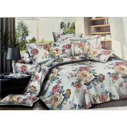 Комплект постельного белья MiraNova SF-503, двуспальный, разноцветный, пододеяльник 200x220 см, простыня 200x220 см, наволочки 50x70 см/2 шт