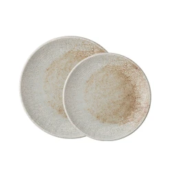 Тарелка ID-Fine Mellow Lona, фарфор, серая, 25 см