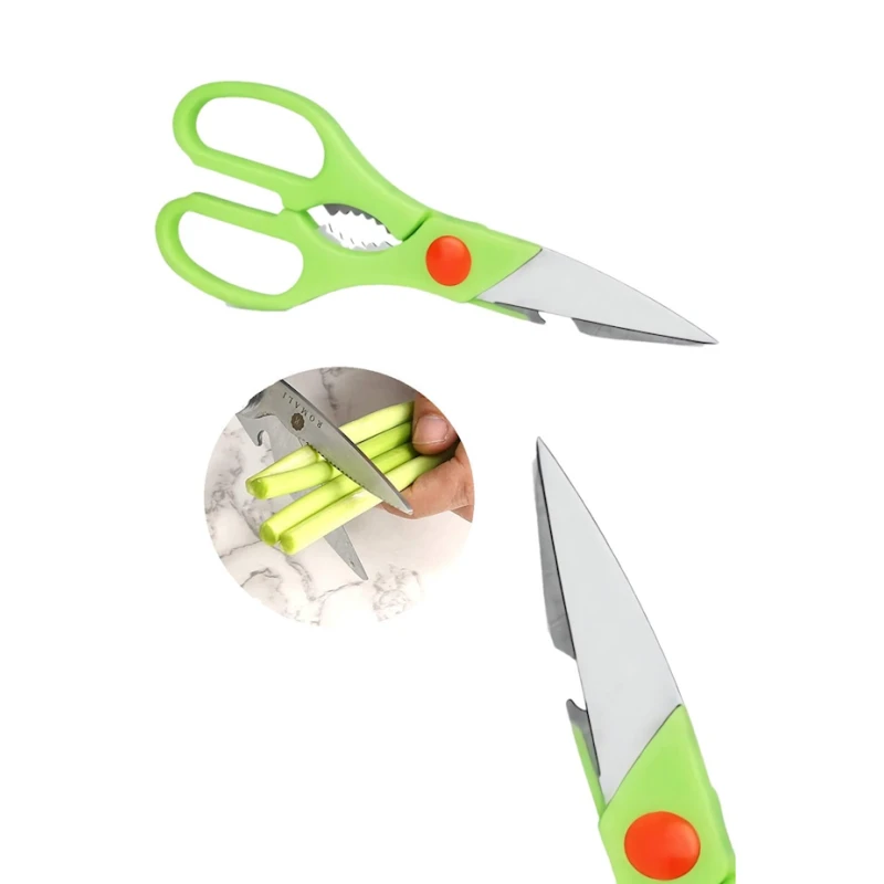 Mətbəx qayçıları, 20x8 sm, yaşıl