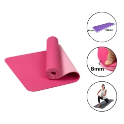 Yoqa üçün xalça Eco Friend 2226/2, 8 mm, çəhrayı