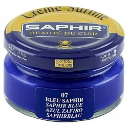 Крем Saphir Crème Surfine 07 Saphir Blue для обуви из гладкой кожи, синий, 50 мл Крем Saphir Crème Surfine 07 Saphir Blue для обуви из гладкой кожи, синий, 50 мл