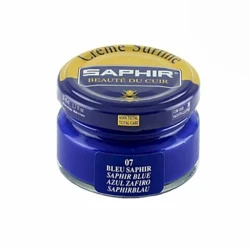 Крем Saphir Crème Surfine 07 Saphir Blue для обуви из гладкой кожи, синий, 50 мл Крем Saphir Crème Surfine 07 Saphir Blue для обуви из гладкой кожи, синий, 50 мл