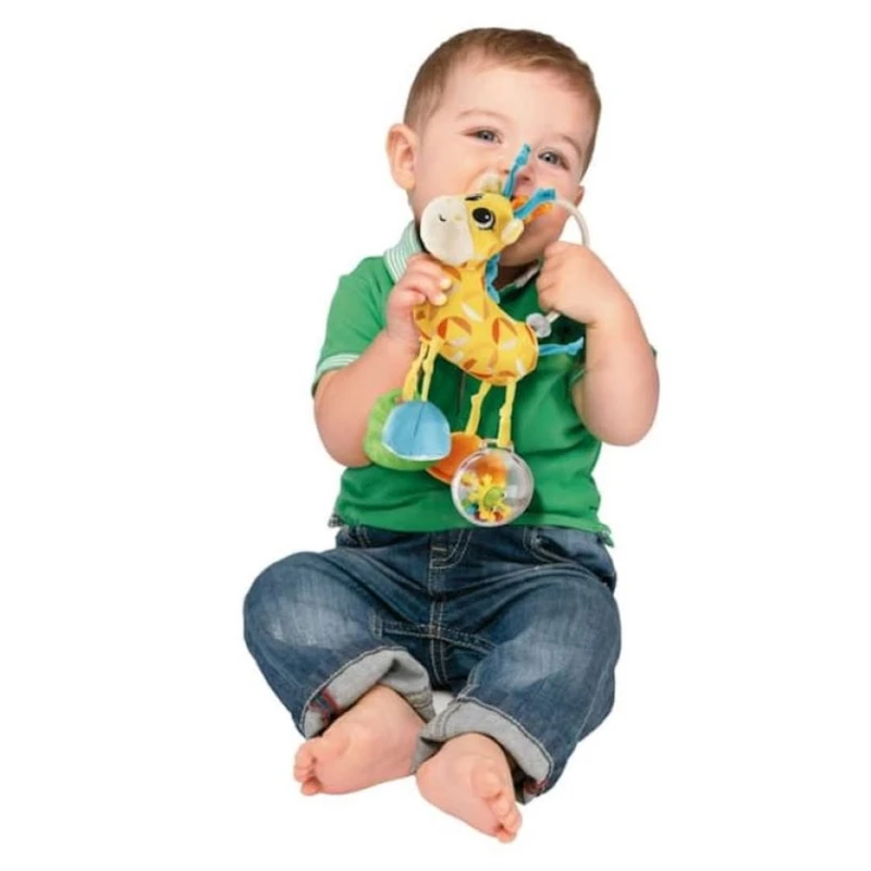 Игрушка-подвеска Chicco Mrs. Giraffe Rattle, 3-24 месяцев, разноцветный Игрушка-подвеска Chicco Mrs. Giraffe Rattle, 3-24 месяцев, разноцветный