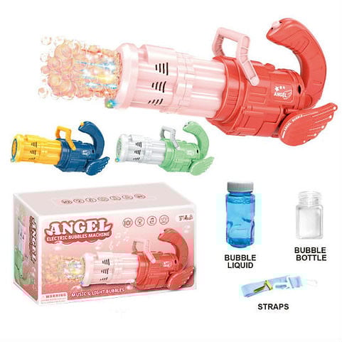 Köpük Maşını Angel Elektrik Bubble Maşın Angel-Pink01RAX İşıq və Musiqi ilə