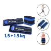 Набор утяжелителей 2167, 2 шт по 1.5 кг, голубой