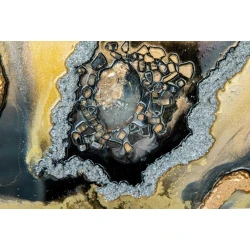 Rəsm Art by Ulviya Kakhramanova Qara qızıl, epoksid qatran/teksturlu pasta, 50x50 sm