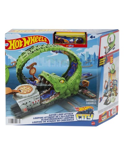 Avtotrek Hot Wheels City Nemesis Gator Pizza Shop HKX39