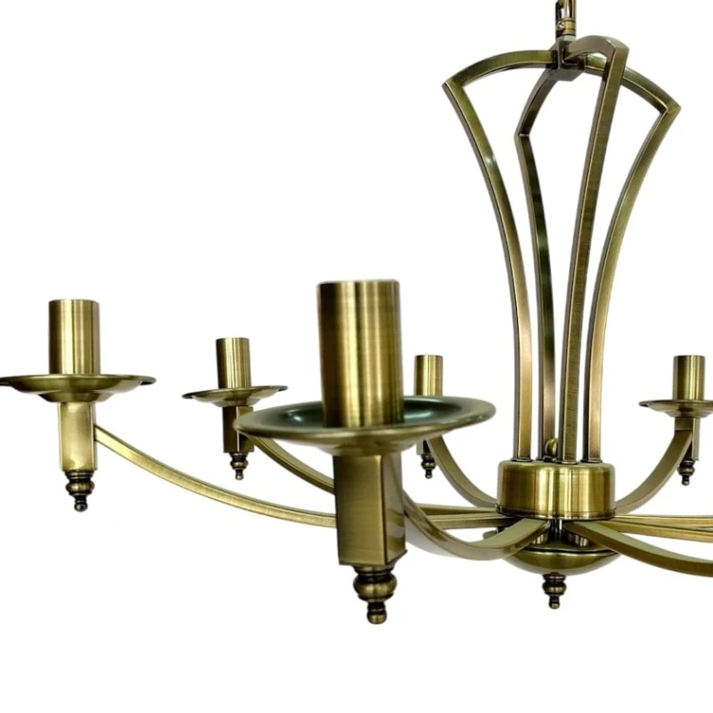 Люстра подвесная Şəms Aydınlatma 8124-8 AB, золотистая Люстра подвесная Şəms Aydınlatma 8124-8 AB, золотистая