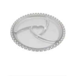 Менажница Fineccg HMSD_FG24, 24 см, стекло, прозрачный