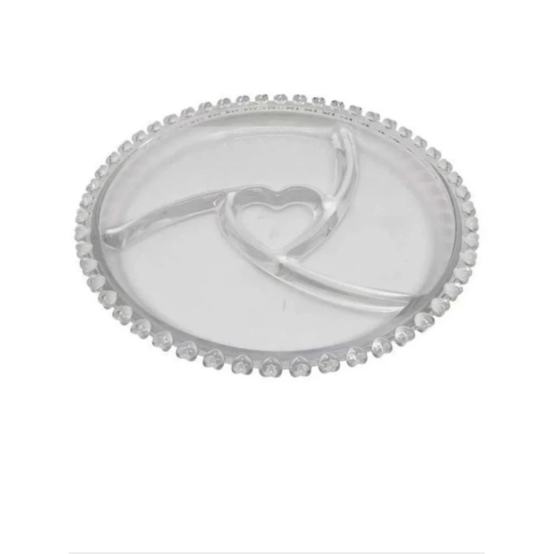 Менажница Fineccg HMSD_FG24, 24 см, стекло, прозрачный Менажница Fineccg HMSD_FG24, 24 см, стекло, прозрачный