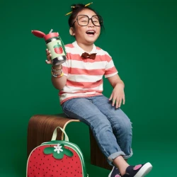 Бутылка для воды Skip Hop Spark Style Клубника, нержавеющая сталь, 350 мл, 12+ мес