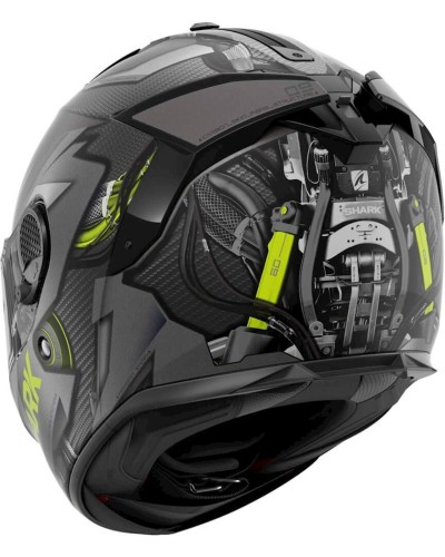 Motosikl dəbilqəsi Shark Spartan GT Carbon Urikan DAY, karbon, boz, ölçü L