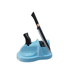 Точилка для ножей, пластик, голубая, 10 см Точилка для ножей, пластик, голубая, 10 см