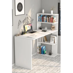 Компьютерный стол Art Mebel 107, белый, 120x120x50 см