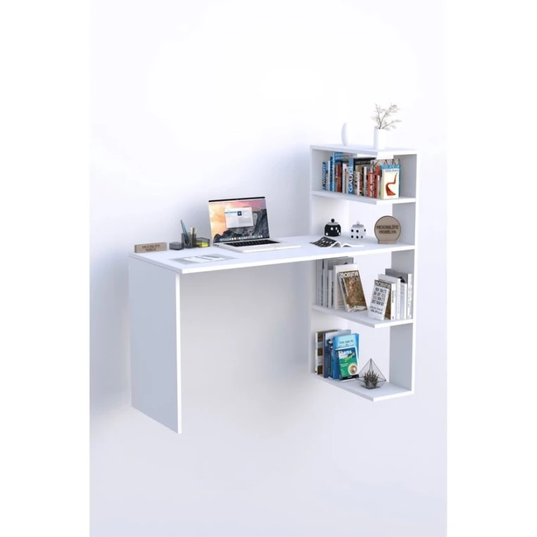 Компьютерный стол Art Mebel 107, белый, 120x120x50 см