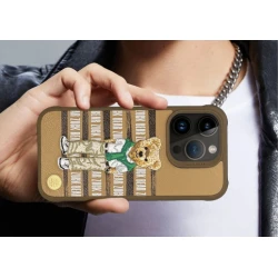 Çexol Zuck Bear San Francisco Fortune Apple iPhone 15 Pro Max üçün Golden state bear - 6974057390169