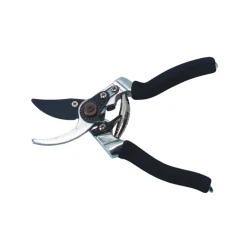 Секатор садовый Greenmill GR6208, лезвия закалённые, тефлоновое покрытие, 21 см, черный/серебристый