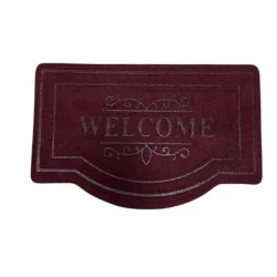Коврик придверный SHA-2934, 45х70 см, войлок/резина, бордовый Коврик придверный SHA-2934, 45х70 см, войлок/резина, бордовый