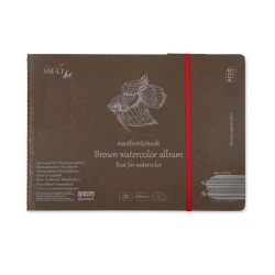 Альбом Smiltainis Brown Watercolor Pad для акварели, 176x245, 280г, 12 листов