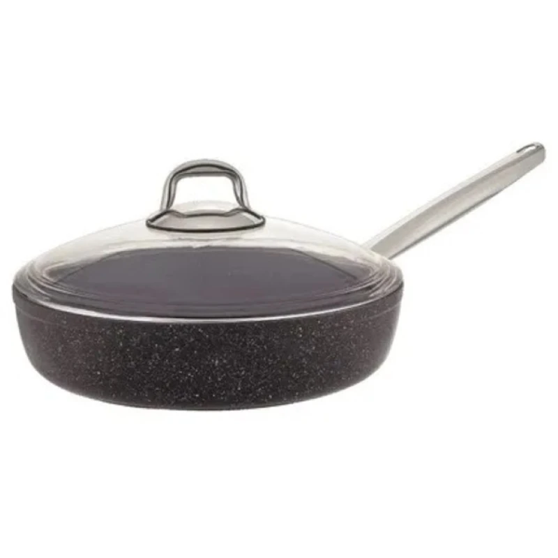 Сковородка Burner Elis Black Stone, гранит, черная, 20x4.5 см Сковородка Burner Elis Black Stone, гранит, черная, 20x4.5 см