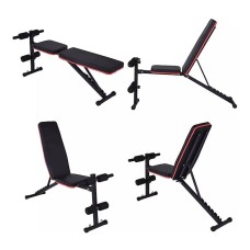 Çoxfunksiyalı trenajor WS0106, polad, qara, 130x42x50 sm