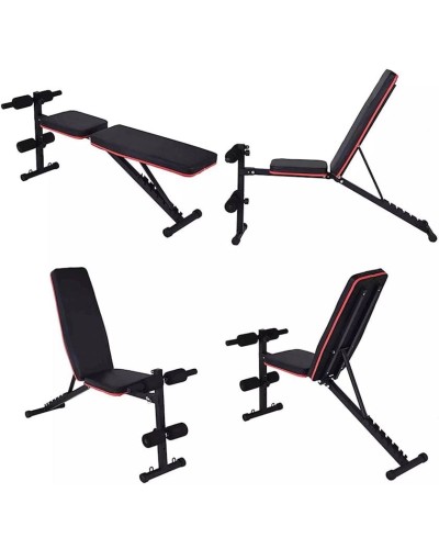 Çoxfunksiyalı trenajor WS0106, polad, qara, 130x42x50 sm