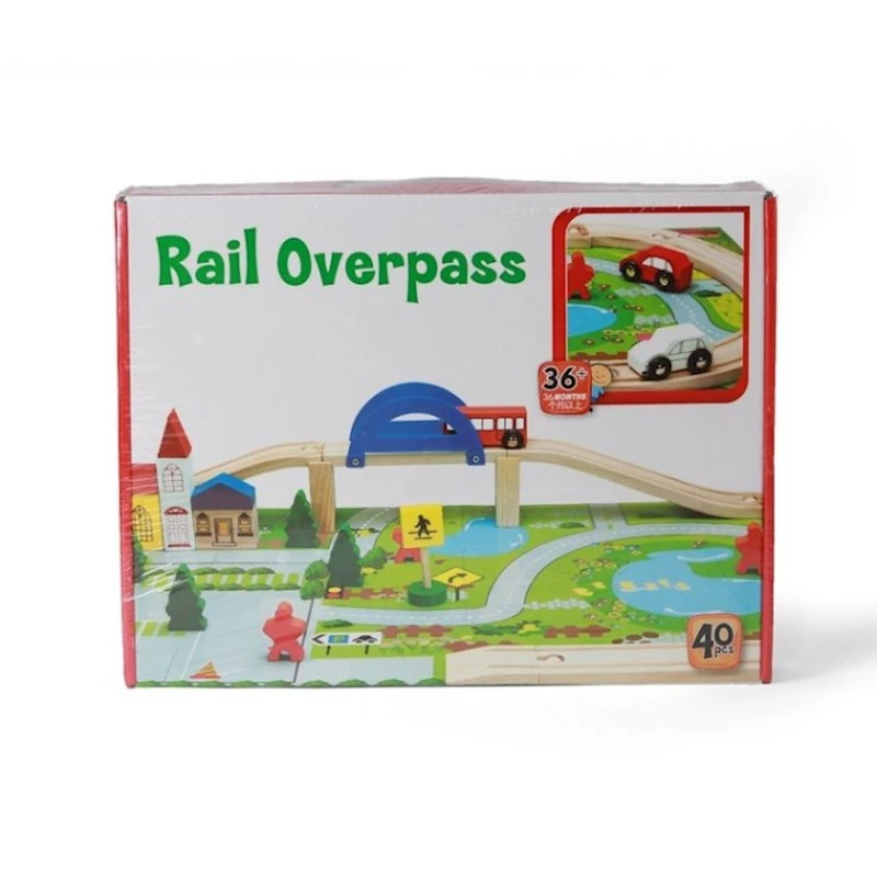 Oyun dəsti Mubei Olaf Rail Overprass 31х23.5 sm, 40 hissə