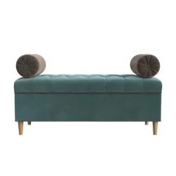 Пуфик 8, ткань, голубой, 40x35x80 см Пуфик 8, ткань, голубой, 40x35x80 см